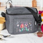 Ισοθερμικό Τσαντάκι Φαγητού Παιδικό, με Όνομα, Twin Mermaid