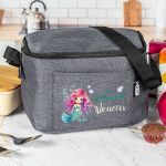 Ισοθερμικό Τσαντάκι Φαγητού Παιδικό με Όνομα, Pink Mermaid