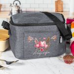 Ισοθερμικό Τσαντάκι Φαγητού Παιδικό με Όνομα, Blossom Hearts