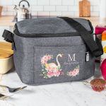 Ισοθερμικό Τσαντάκι Φαγητού Παιδικό με Όνομα, Blossom Swan