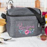 Ισοθερμικό Τσαντάκι Φαγητού Παιδικό με Όνομα, Poppy Bouquet