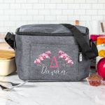 Ισοθερμικό Τσαντάκι Φαγητού Παιδικό με Όνομα, Cherry Blossom