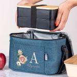 Ισοθερμικό Τσαντάκι Φαγητού Παιδικό με Όνομα, Roses Blossom