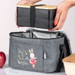 Ισοθερμικό Τσαντάκι Φαγητού Παιδικό με Όνομα, Ballerina Rabbit