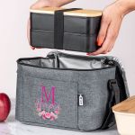 Ισοθερμικό Τσαντάκι Φαγητού Παιδικό με Όνομα, Monogram Roses