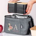 Ισοθερμικό Τσαντάκι Φαγητού Παιδικό με Όνομα, Roses Blossom