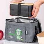 Ισοθερμικό Τσαντάκι Φαγητού Παιδικό με Όνομα, Green King