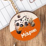 Προσωποποιημένο Μπρελόκ Παιδικό Ξύλινο με Όνομα, Joystick