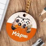 Προσωποποιημένο Μπρελόκ Παιδικό Ξύλινο με Όνομα, Joystick