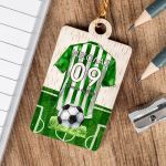 Προσωποποιημένο Μπρελόκ Παιδικό Ξύλινο με Όνομα, Green