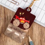 Προσωποποιημένο Μπρελόκ Παιδικό Ξύλινο με Όνομα, Truck