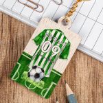 Προσωποποιημένο Μπρελόκ Παιδικό Ξύλινο με Όνομα, Green