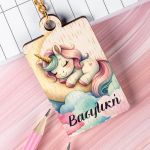 Προσωποποιημένο Μπρελόκ Παιδικό Ξύλινο με Όνομα, Dream