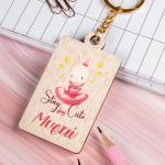 Προσωποποιημένο Μπρελόκ Παιδικό Ξύλινο με Όνομα, Bunny