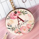 Προσωποποιημένο Μπρελόκ Παιδικό Ξύλινο με Όνομα, Blossom