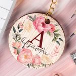 Προσωποποιημένο Μπρελόκ Παιδικό Ξύλινο με Όνομα, Blossom