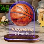 Φωτιστικό για Παιδικό Δωμάτιο με Σχέδιο Μπάλα Μπάσκετ