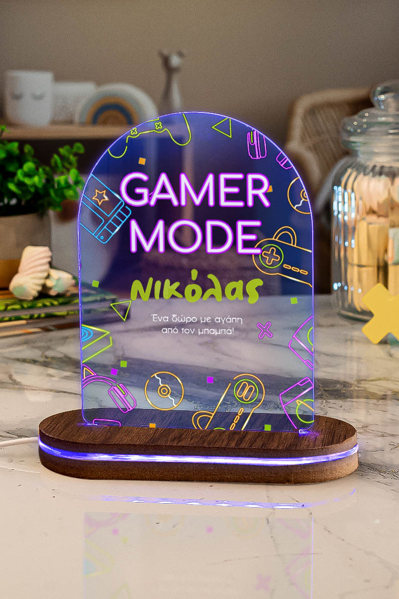 Φωτιστικό για Παιδικό Δωμάτιο με Σχέδιο Gamer Mode