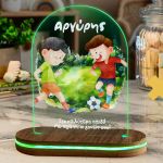 Φωτιστικό για Παιδικό Δωμάτιο με Σχέδιο Ποδοσφαιριστές