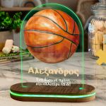 Φωτιστικό για Παιδικό Δωμάτιο με Σχέδιο Μπάλα Μπάσκετ