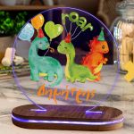 Φωτιστικό για Παιδικό Δωμάτιο με Σχέδιο Πάρτυ Και Δεινόσαυροι