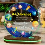 Φωτιστικό για Παιδικό Δωμάτιο με Σχέδιο Διάστημα Και Πλανήτες