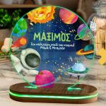 Φωτιστικό για Παιδικό Δωμάτιο με Σχέδιο Άστρα και Διάστημα