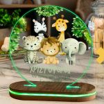 Φωτιστικό για Παιδικό Δωμάτιο με Σχέδιο Ζώα Της Ζούγκλας