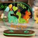 Φωτιστικό για Παιδικό Δωμάτιο με Σχέδιο Πάρτυ Και Δεινόσαυροι