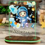 Φωτιστικό για Παιδικό Δωμάτιο με Σχέδιο Αστροναύτης