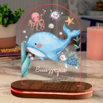 Φωτιστικό για Παιδικό Δωμάτιο με Σχέδιο Θαλάσσιος Κόσμος