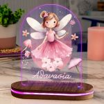 Φωτιστικό για Παιδικό Δωμάτιο με Σχέδιο Ροζ Νεράιδα