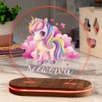 Φωτιστικό για Παιδικό Δωμάτιο με Σχέδιο Μονόκερος