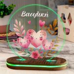 Φωτιστικό για Παιδικό Δωμάτιο με Σχέδιο Καρδιές Λουλούδια