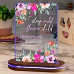 Φωτιστικό για Παιδικό Δωμάτιο με Σχέδιο Πολύχρωμα Λουλούδια