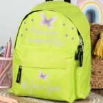 Σχολική Τσάντα Πλάτης Νηπιαγωγείου σε Λαχανί Χρώμα, Φτερά