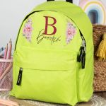 Σχολική Τσάντα Πλάτης Νηπιαγωγείου σε Λαχανί Χρώμα, Γράμμα