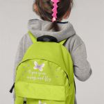 Σχολική Τσάντα Πλάτης Νηπιαγωγείου σε Λαχανί Χρώμα, Φτερά