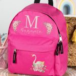 Σχολική Τσάντα Πλάτης Νηπιαγωγείου σε Φούξια Χρώμα, Κύκνος