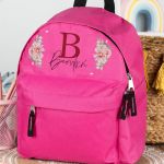 Σχολική Τσάντα Πλάτης Νηπιαγωγείου σε Φούξια Χρώμα, Γράμμα