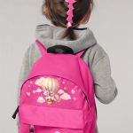 Σχολική Τσάντα Πλάτης Νηπιαγωγείου σε Φούξια Χρώμα, Αστέρια