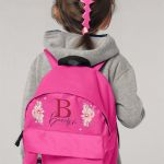 Σχολική Τσάντα Πλάτης Νηπιαγωγείου σε Φούξια Χρώμα, Γράμμα