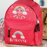 Σχολική Τσάντα Πλάτης Νηπιαγωγείου σε Κόκκινο Χρώμα, Χορεύτρια