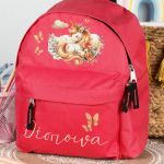 Σχολική Τσάντα Πλάτης Νηπιαγωγείου σε Κόκκινο Χρώμα, Paradise