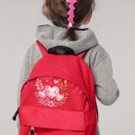 Σχολική Τσάντα Πλάτης Νηπιαγωγείου σε Κόκκινο Χρώμα, Καρδίες
