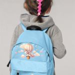 Σχολική Τσάντα Πλάτης Νηπιαγωγείου σε Γαλάζιο Χρώμα, Αστέρια