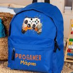 Σχολική Τσάντα Πλάτης Νηπιαγωγείου σε Μπλε Χρώμα, Gamer