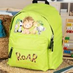 Σχολική Τσάντα Πλάτης Νηπιαγωγείου σε Λαχανί Χρώμα, Jungle