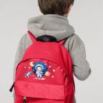 Σχολική Τσάντα Πλάτης Νηπιαγωγείου σε Κόκκινο Χρώμα, Astronaut