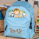 Σχολική Τσάντα Πλάτης Νηπιαγωγείου σε Γαλάζιο Χρώμα, Jungle